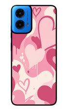 Hearty case Moto G45 Glass Case Back Cover by Casekaro