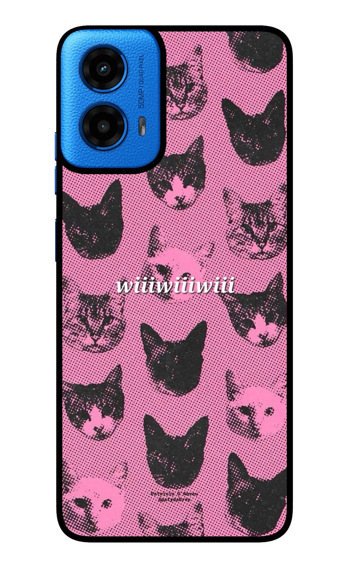 Pink Cats Moto G45 Glass Case