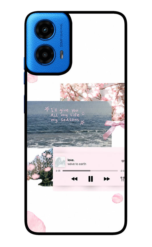Wave to earth Moto G45 Glass Case