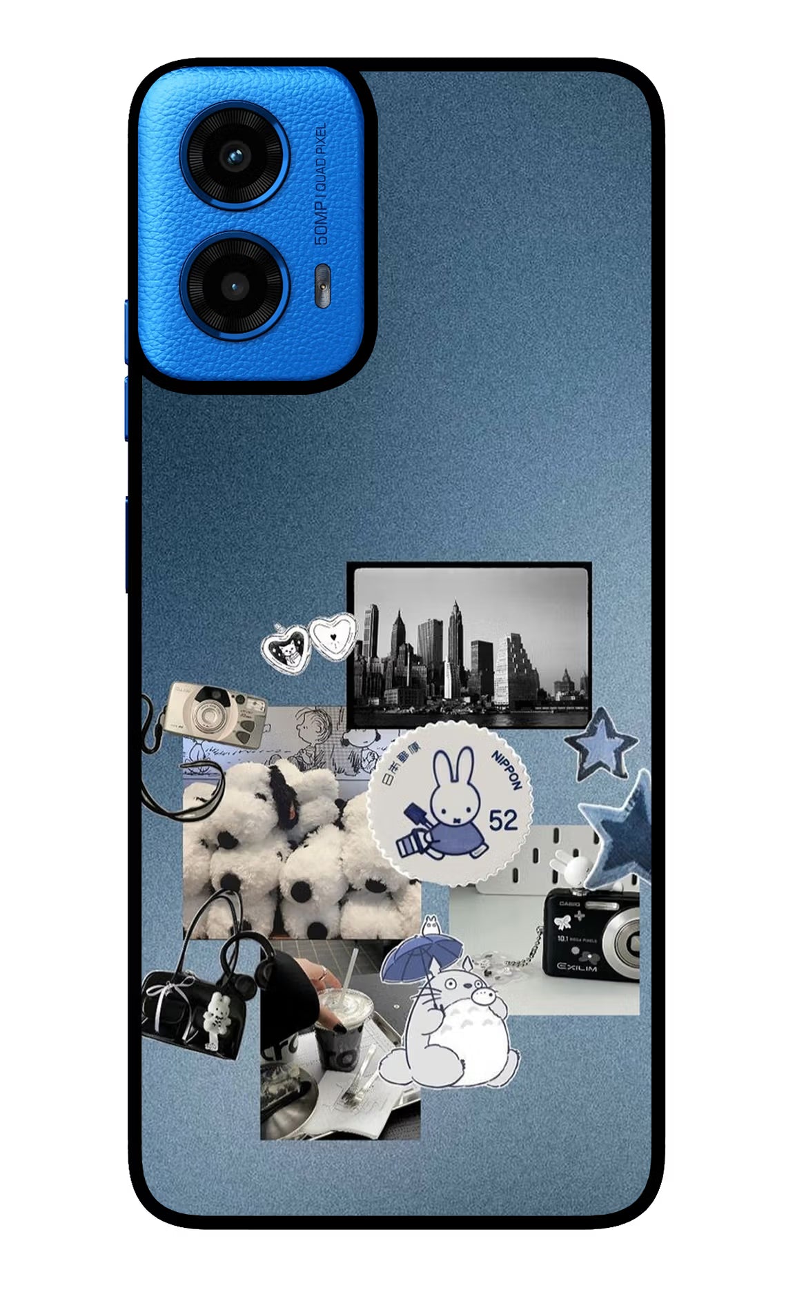 Miffy Moto G45 Glass Case Back Cover by Casekaro