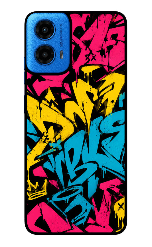 Graffiti Vibe Moto G45 Glass Case