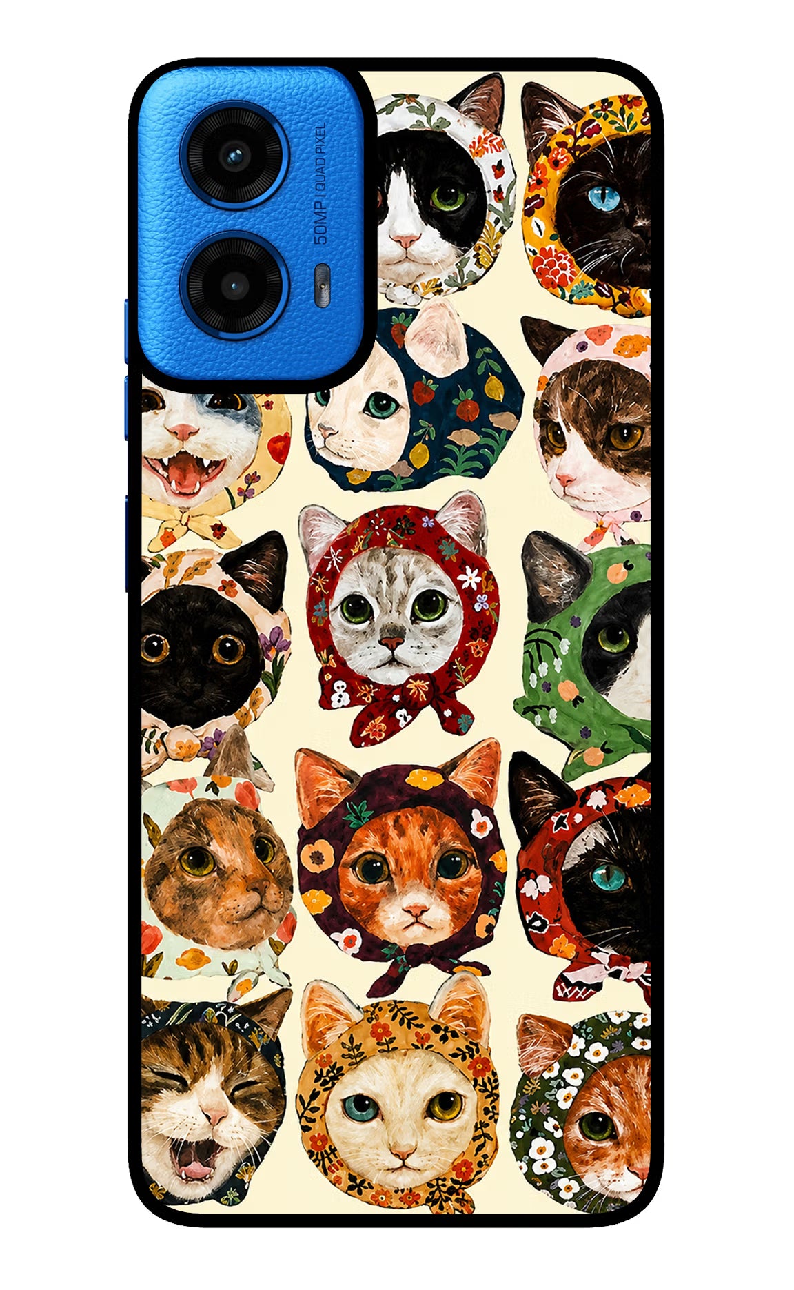 Cool Cat Moto G45 Glass Case