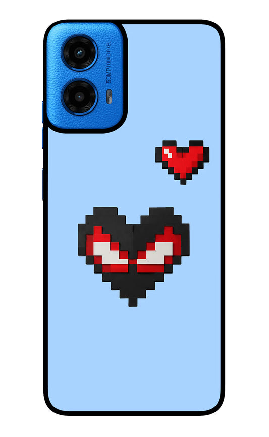 Peter Heart Moto G45 Glass Case