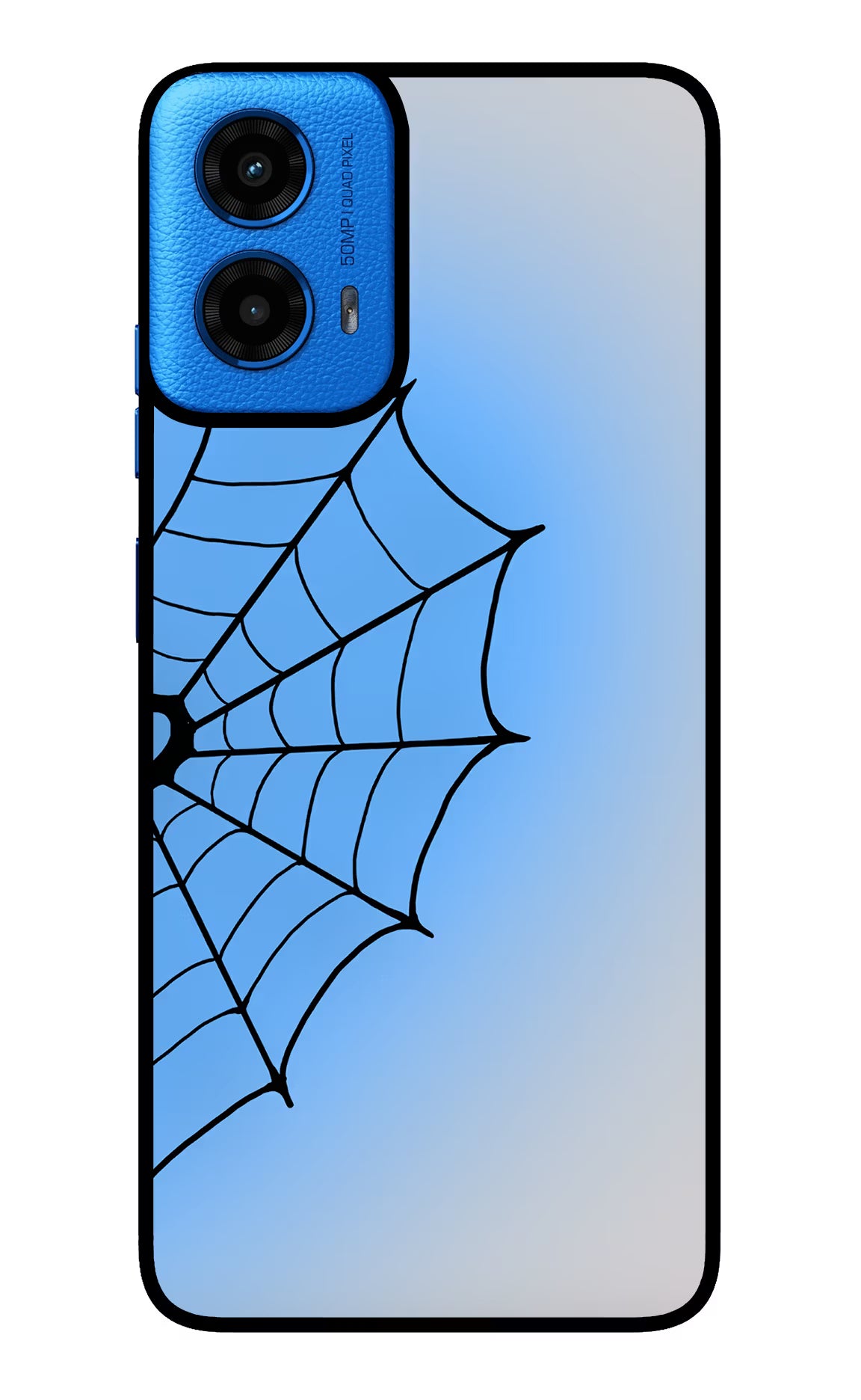Blue Web Moto G45 Glass Case