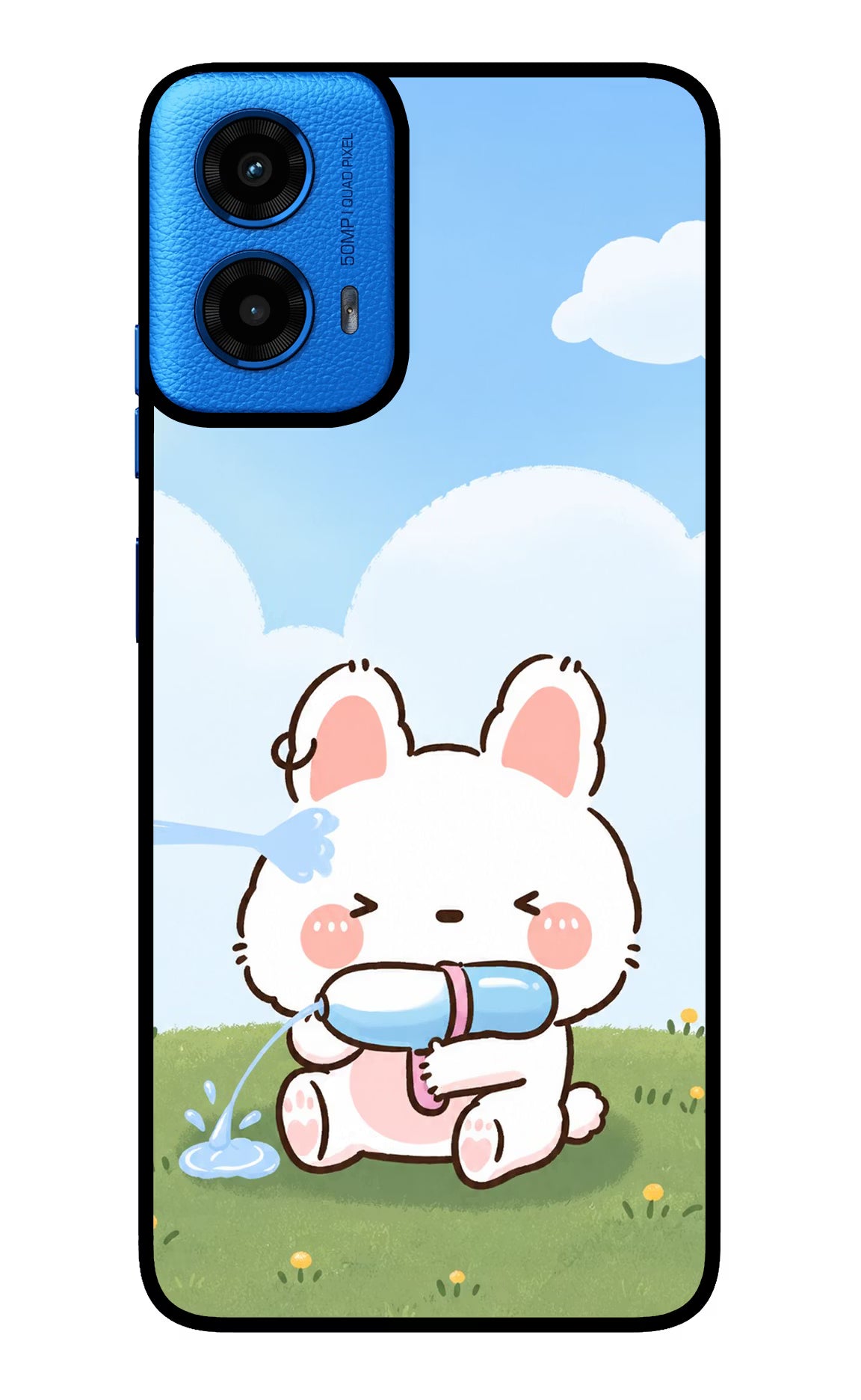Bunny Treat Moto G45 Glass Case