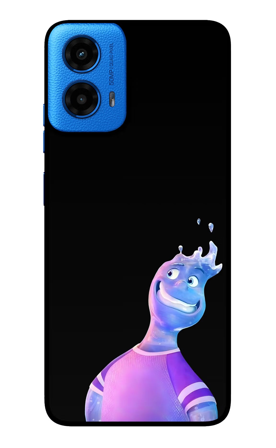 Wade Wave Moto G45 Glass Case Back Cover by Casekaro