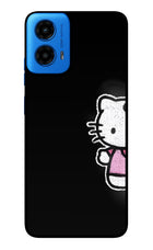 Kitty Charm Moto G45 Glass Case
