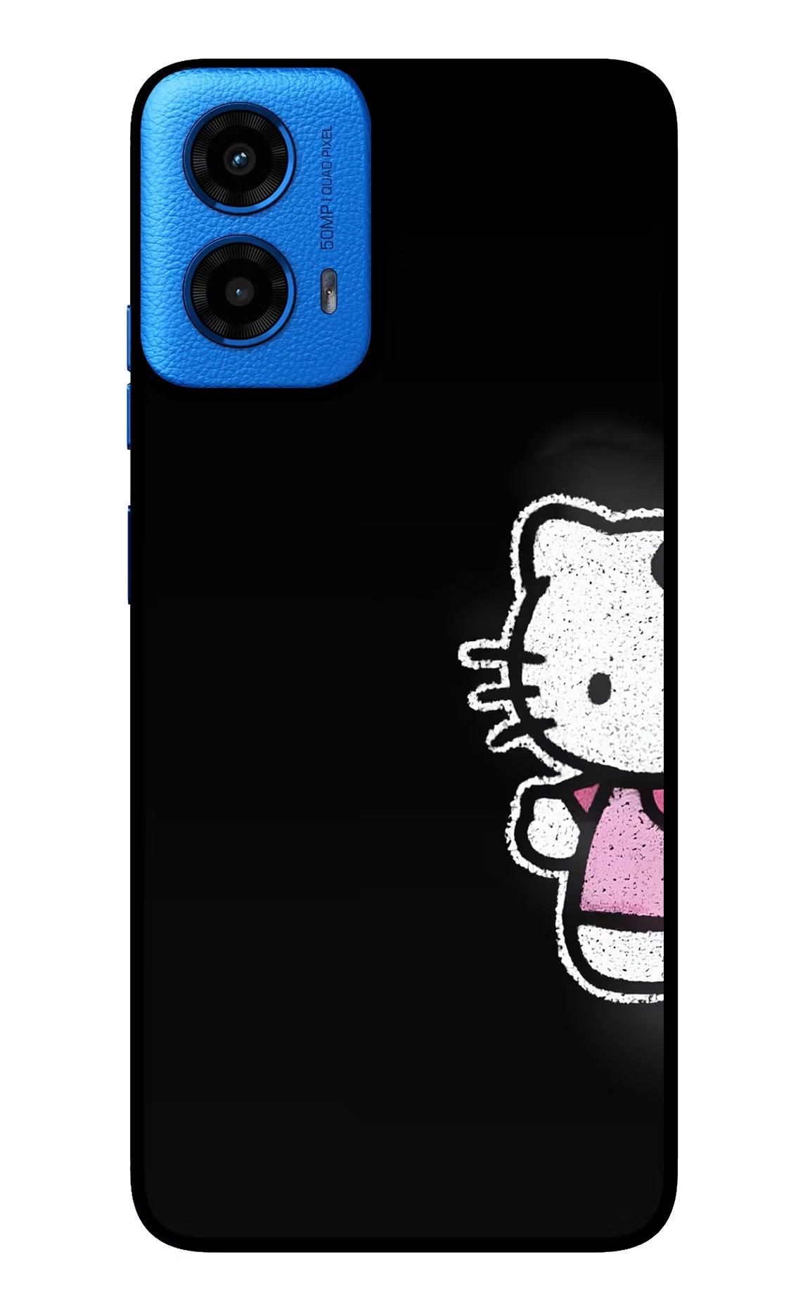 Kitty Charm Moto G45 Glass Case