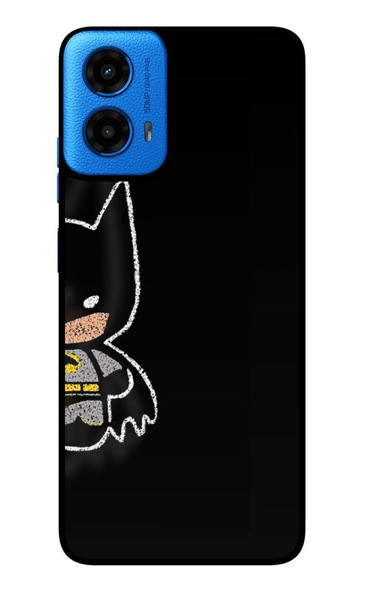 Bat Kitty Moto G45 Glass Case