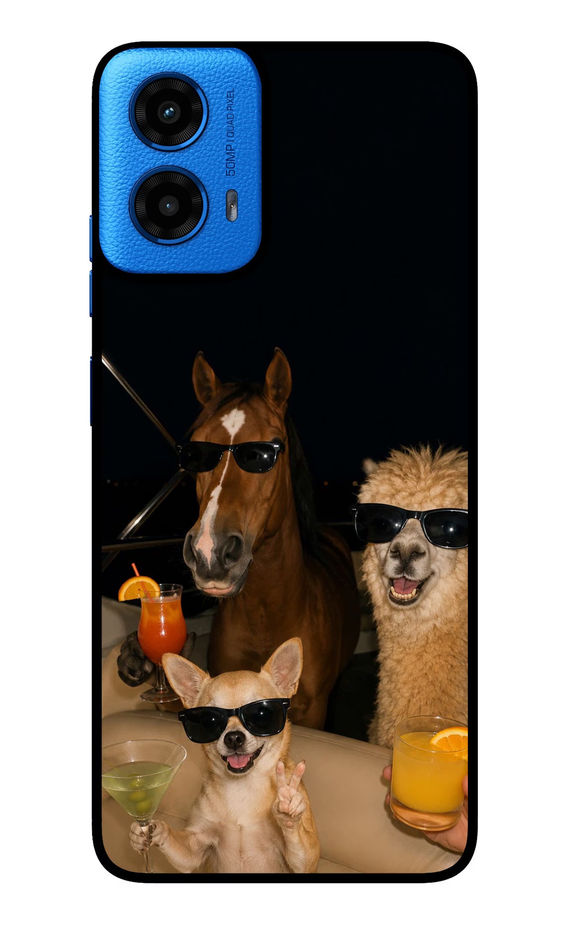 Party Squad Moto G45 Glass Case
