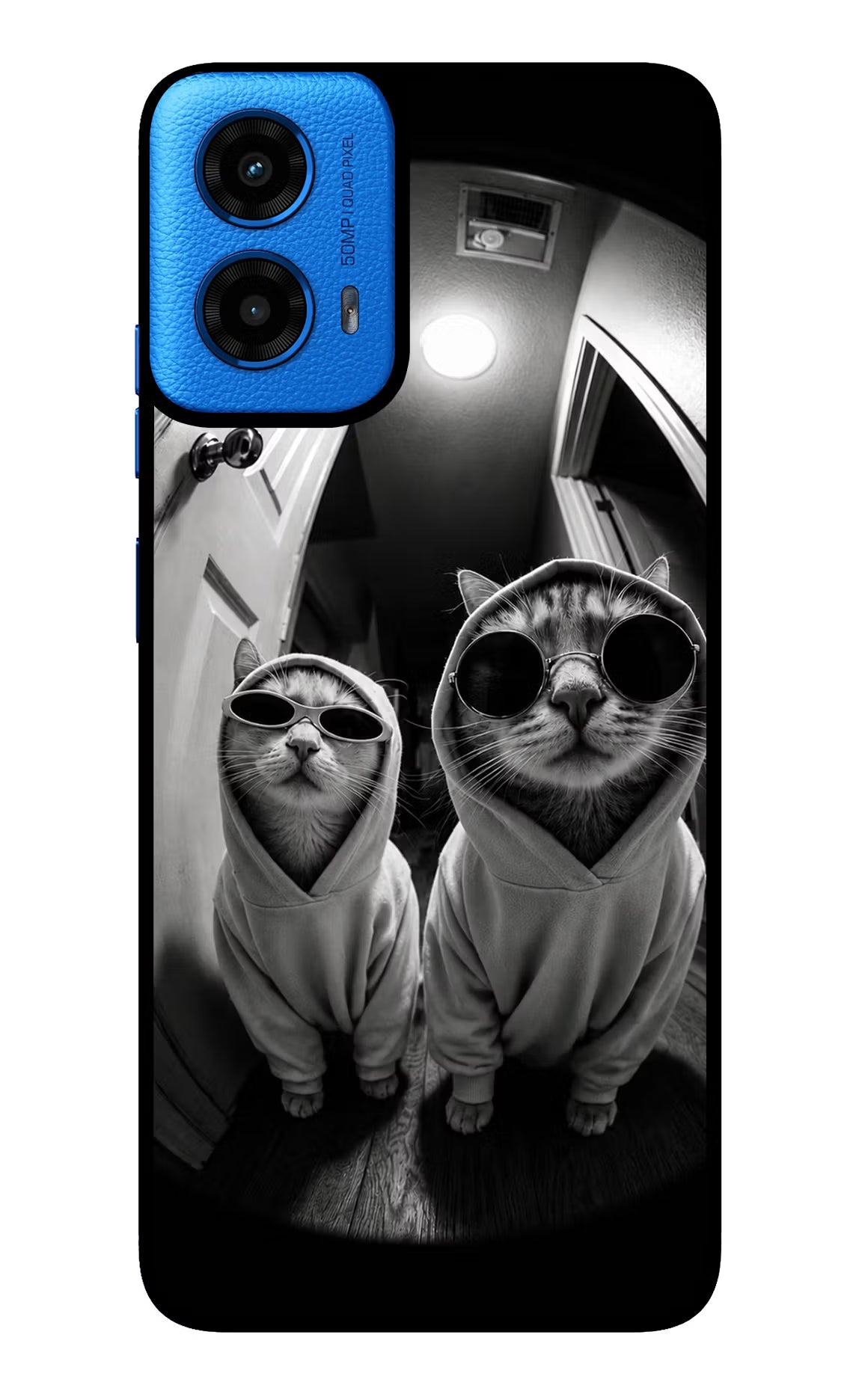 Hood Cats Moto G45 Glass Case