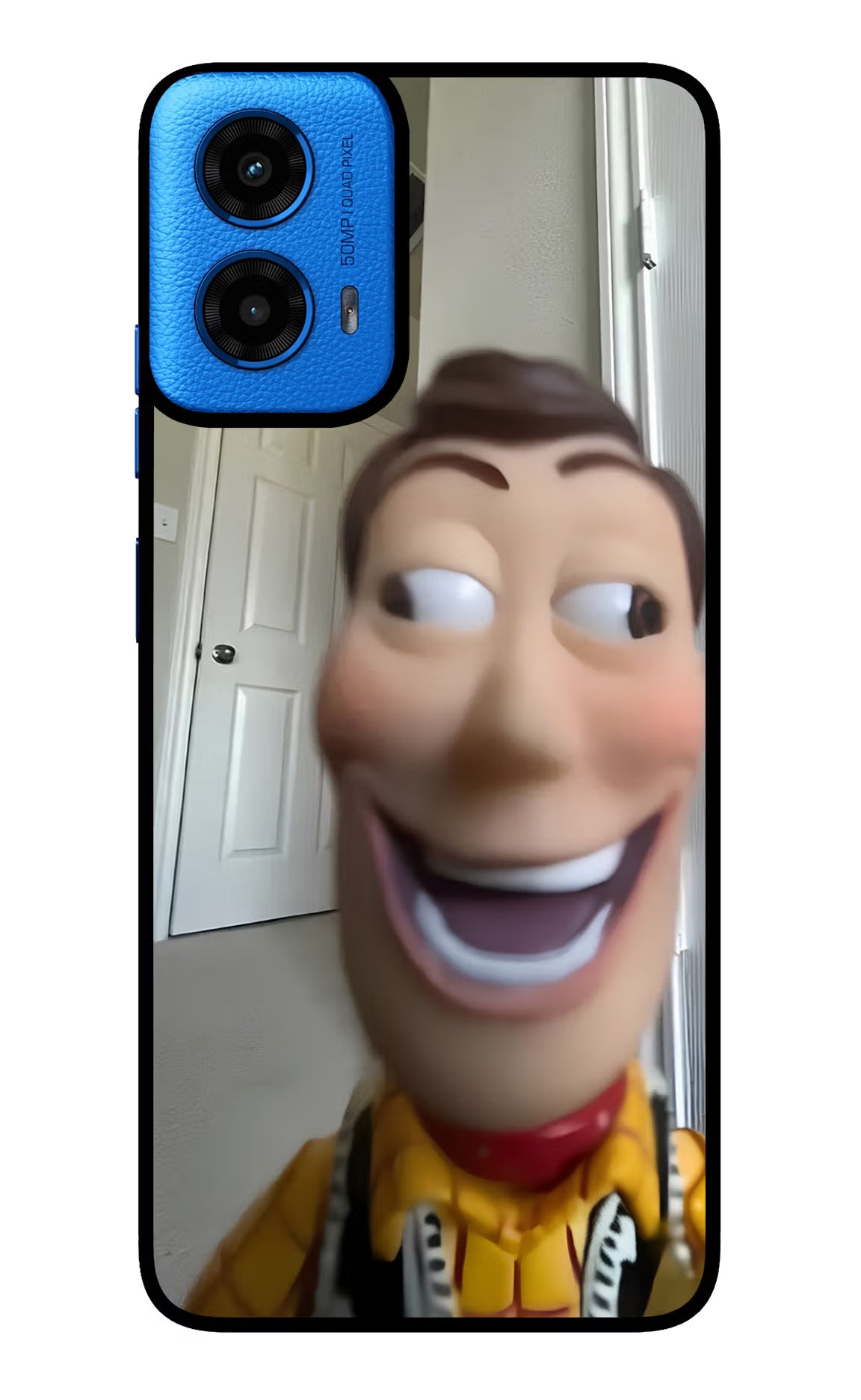 Side Eye Woody Moto G45 Glass Case