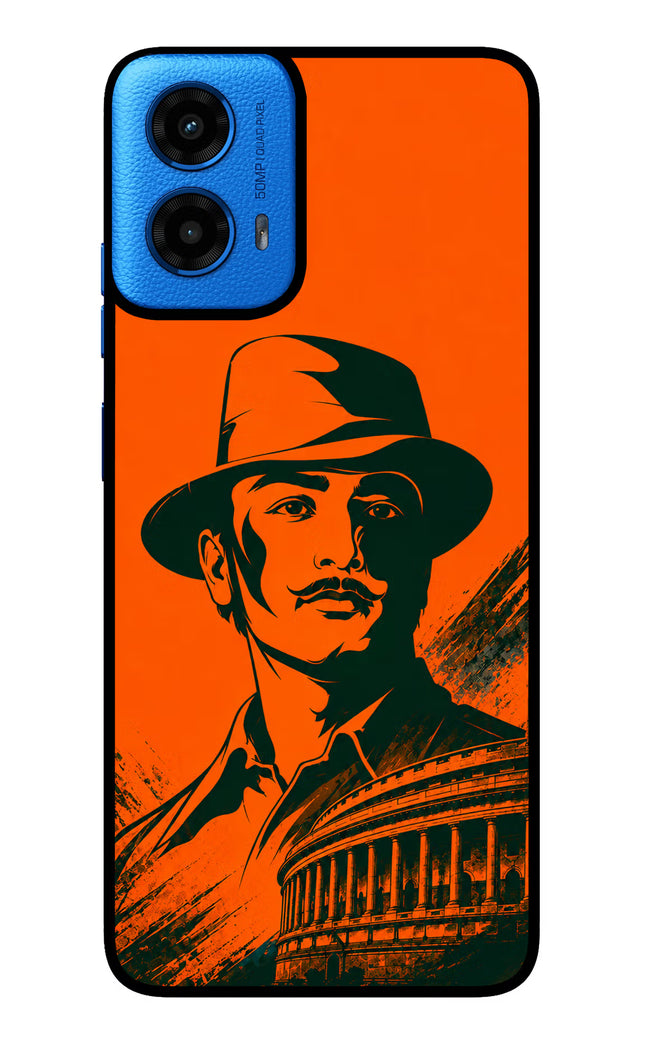 Bhagat Singh Legacy Moto G45 Glass Case Back Cover by Casekaro