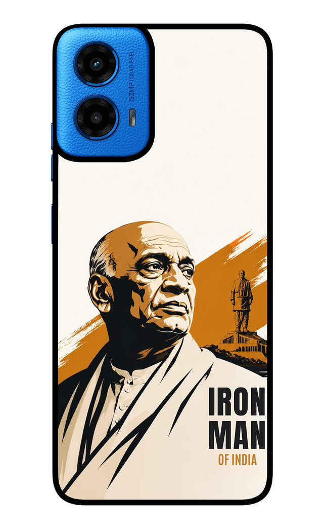Sardar Patel Iron Will Moto G45 Glass Case Back Cover by Casekaro