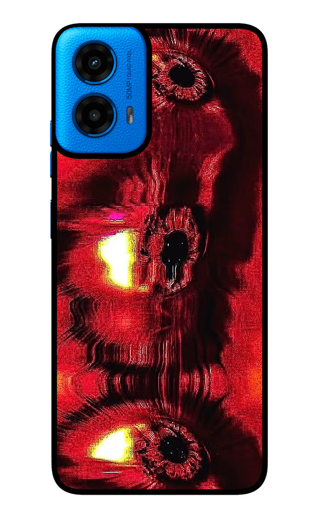Fire Eye Moto G45 Glass Case Back Cover by Casekaro