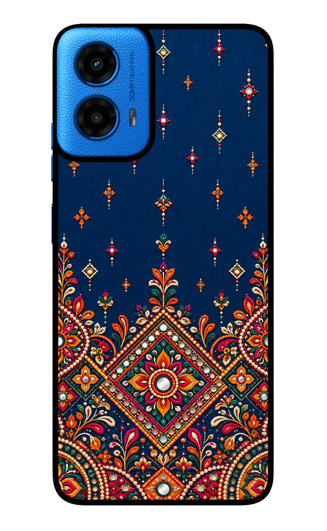 Neel Noor Moto G45 Glass Case Back Cover by Casekaro
