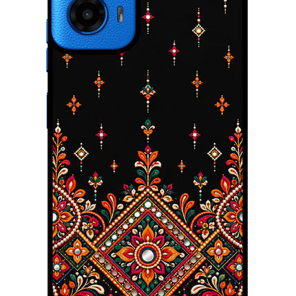 Noir Mehfil Moto G45 Glass Case