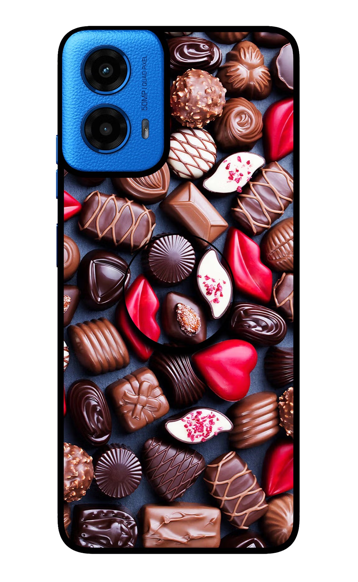 Chocolates Moto G45 Pop Case by Casekaro