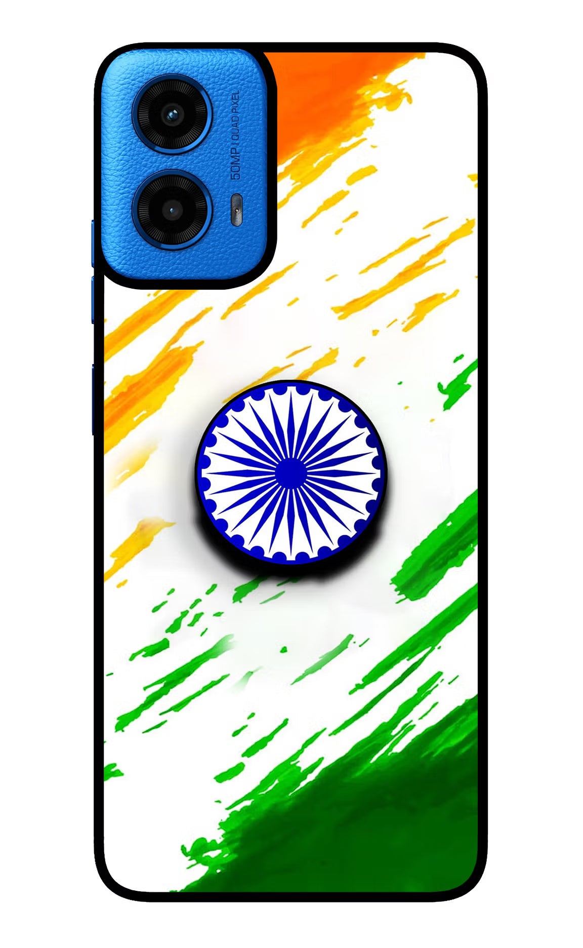 Indian Flag Ashoka Chakra Moto G45 Pop Case by Casekaro
