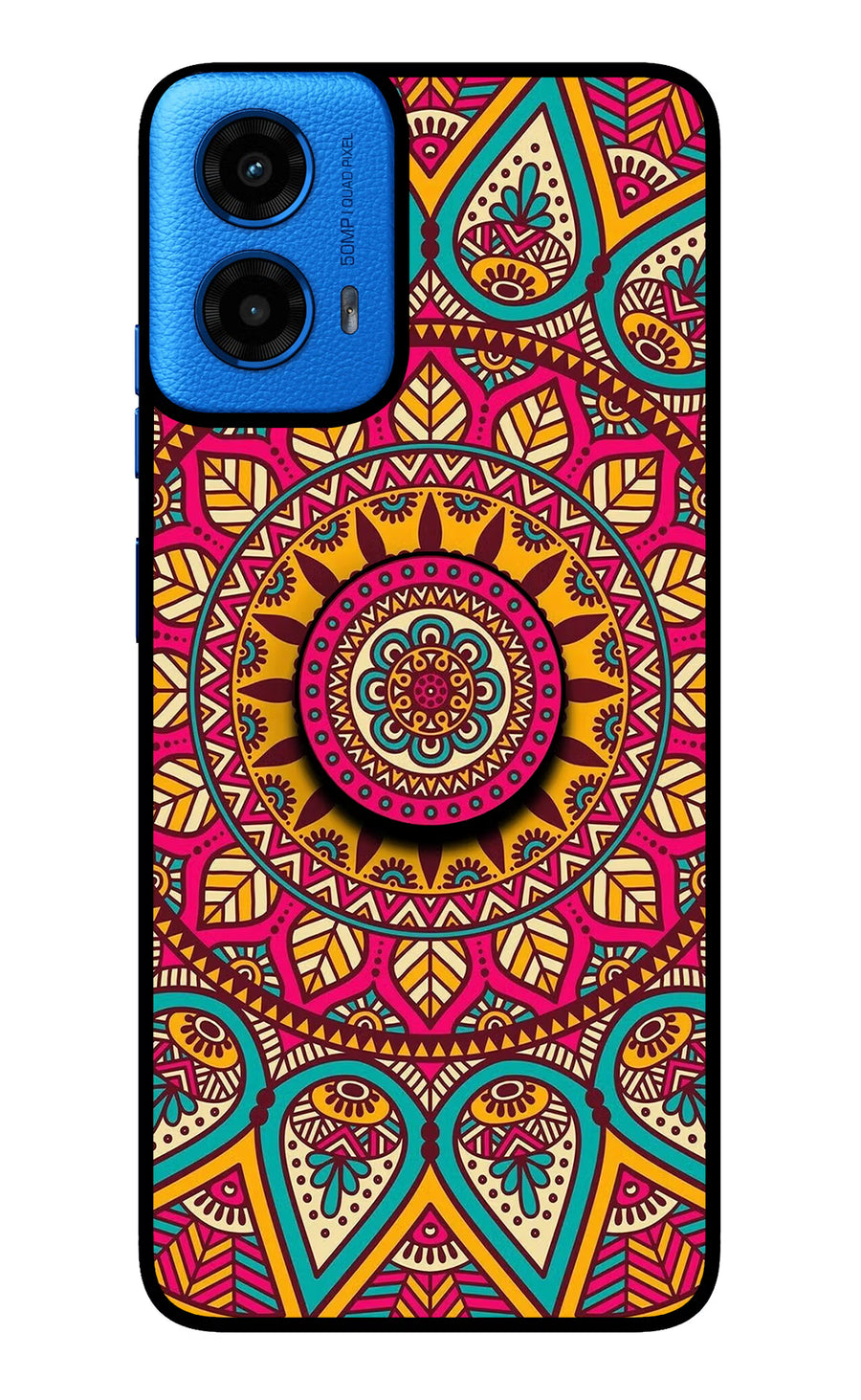 Mandala Moto G45 Pop Case, Glass case