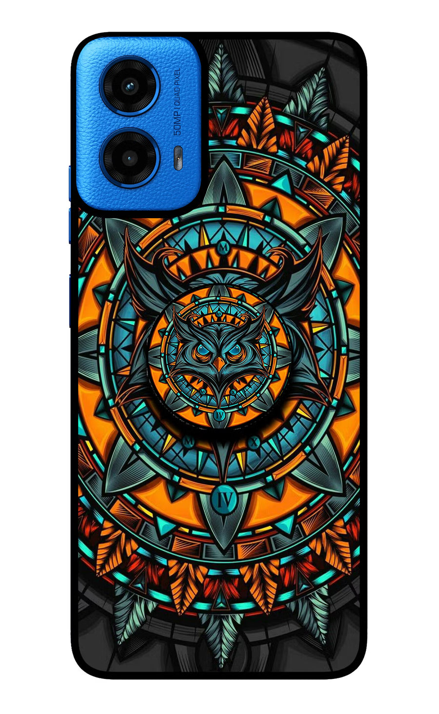 Angry Owl Moto G45 Pop Case, Glass case