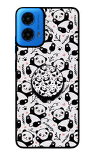 Cute Panda Moto G45 Pop Case by Casekaro