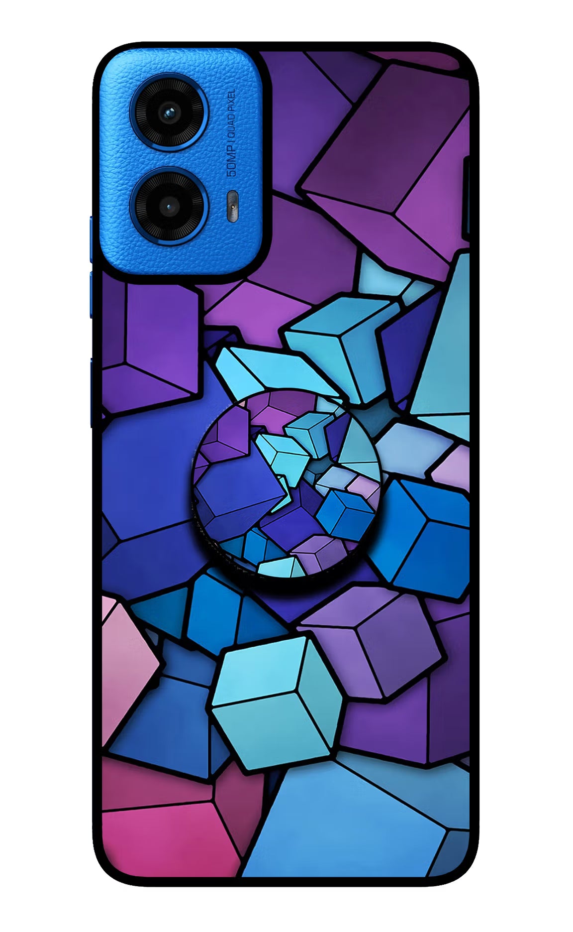 Cubic Abstract Moto G45 Pop Case by Casekaro