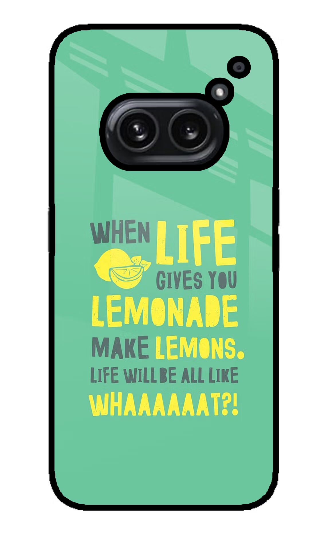 Quote Nothing Phone 2A Plus Glass Case Back Cover by Casekaro