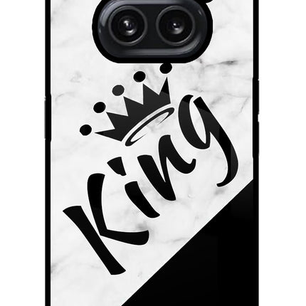 King Nothing Phone 2A Plus Glass Case Back Cover by Casekaro