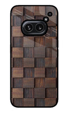 Wooden Cube Design Nothing Phone 2A Plus Glass Case