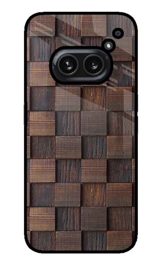 Wooden Cube Design Nothing Phone 2A Plus Glass Case