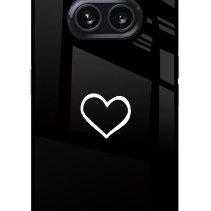Heart Nothing Phone 2A Plus Glass Case