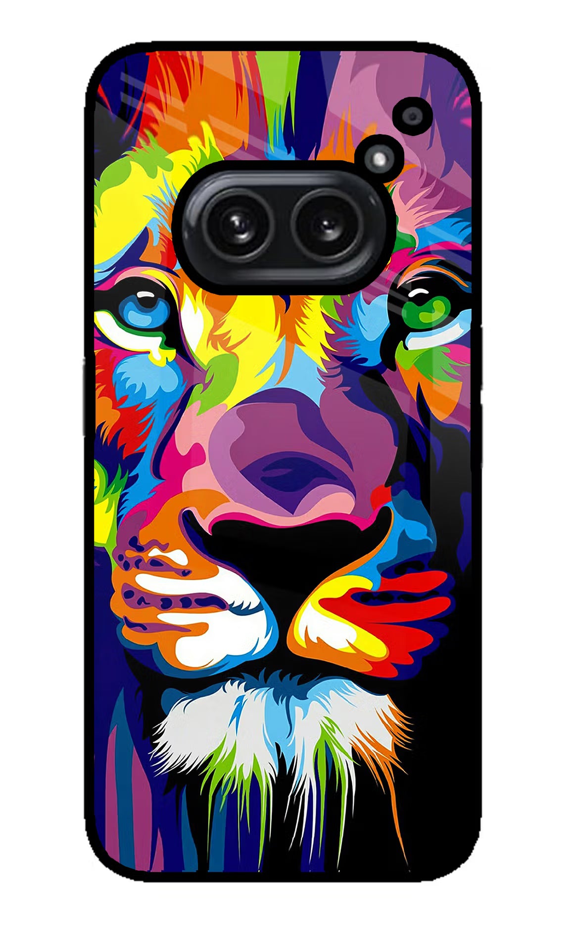 Lion Nothing Phone 2A Plus Glass Case Back Cover by Casekaro