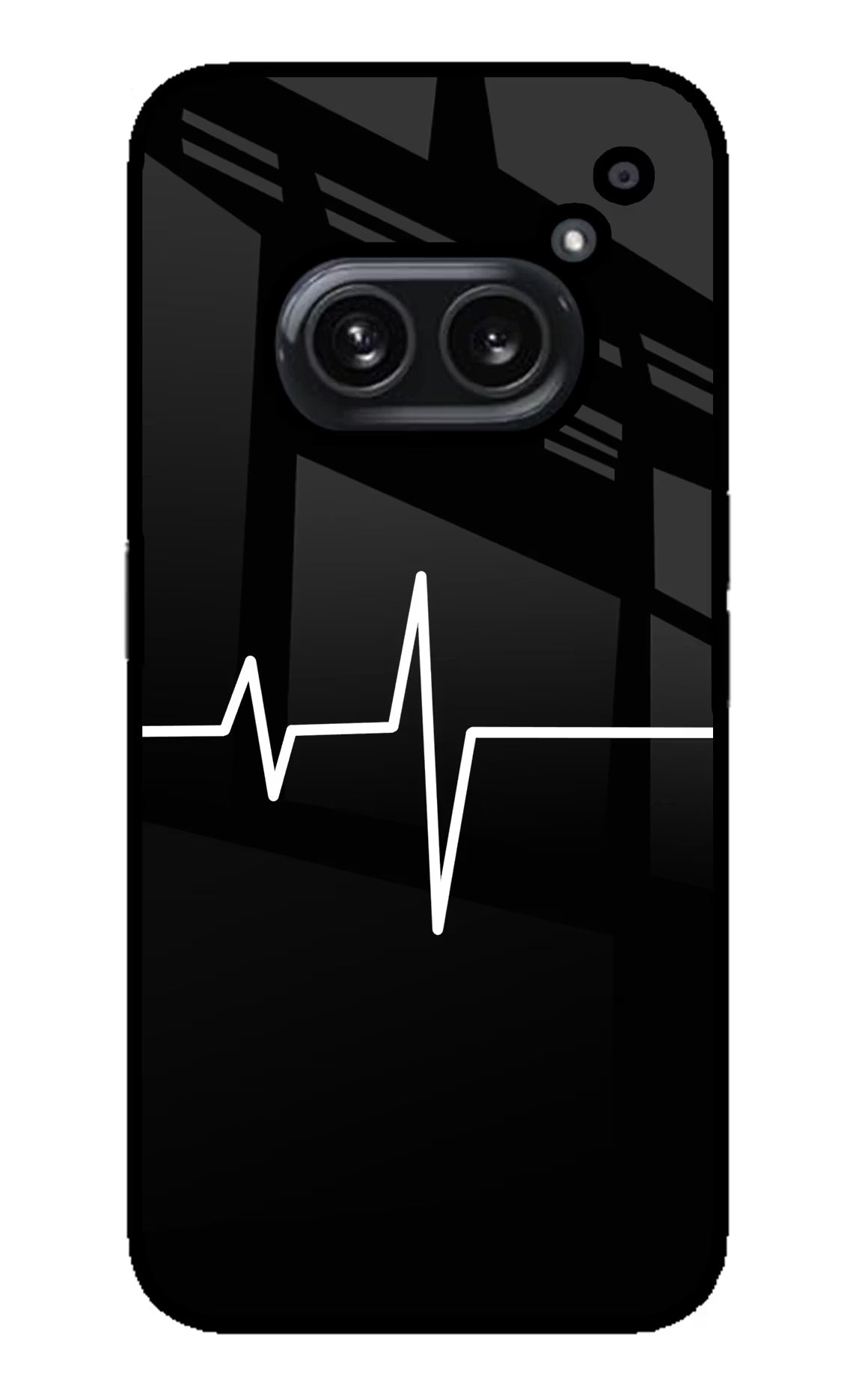 Heart Beats Nothing Phone 2A Plus Glass Case Back Cover by Casekaro