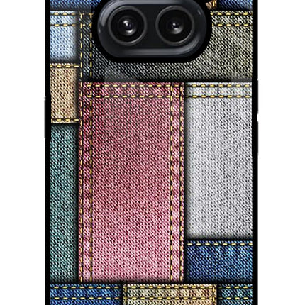 Multicolor Jeans Nothing Phone 2A Plus Glass Case Back Cover by Casekaro