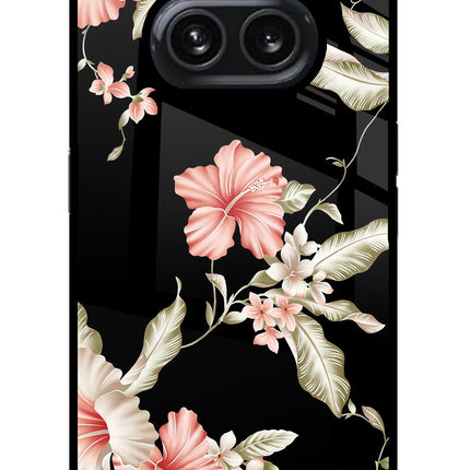 Flowers Nothing Phone 2A Plus Glass Case Back Cover by Casekaro