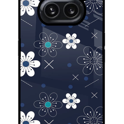 Flowers Nothing Phone 2A Plus Glass Case Back Cover by Casekaro