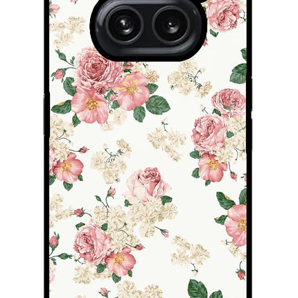 Flowers Nothing Phone 2A Plus Glass Case Back Cover by Casekaro