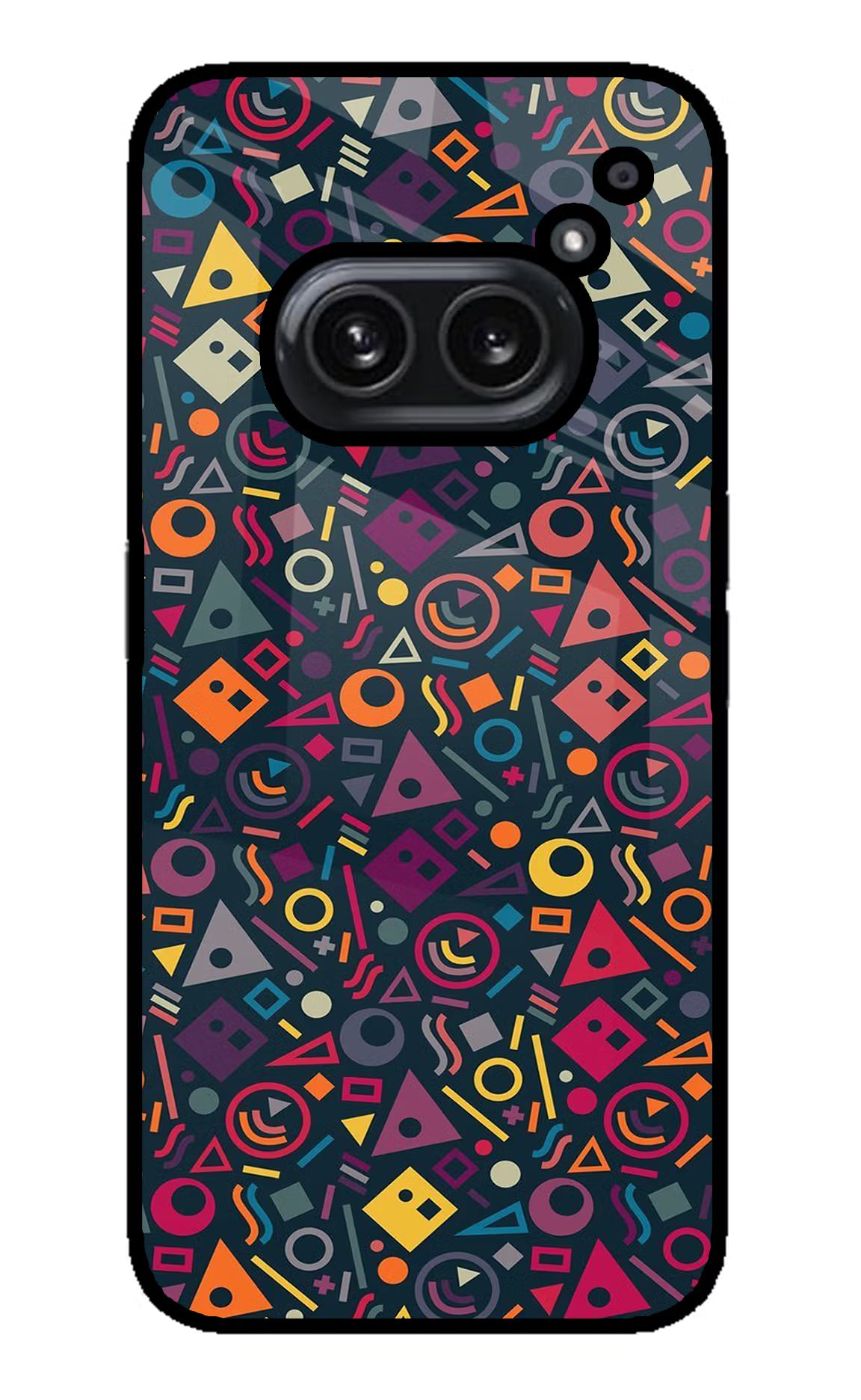Geometric Abstract Nothing Phone 2A Plus Glass Case Back Cover by Casekaro
