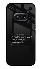 Life Motto Code Nothing Phone 2A Plus Glass Case