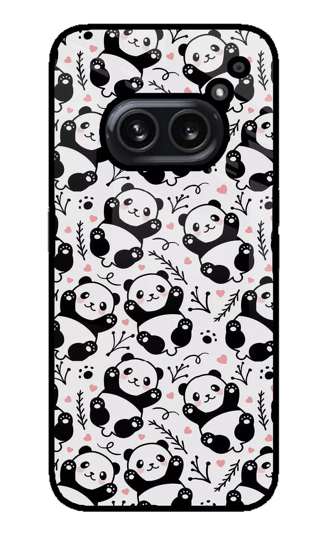 Cute Panda Nothing Phone 2A Plus Glass Case