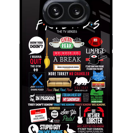 FRIENDS Nothing Phone 2A Plus Glass Case Back Cover by Casekaro