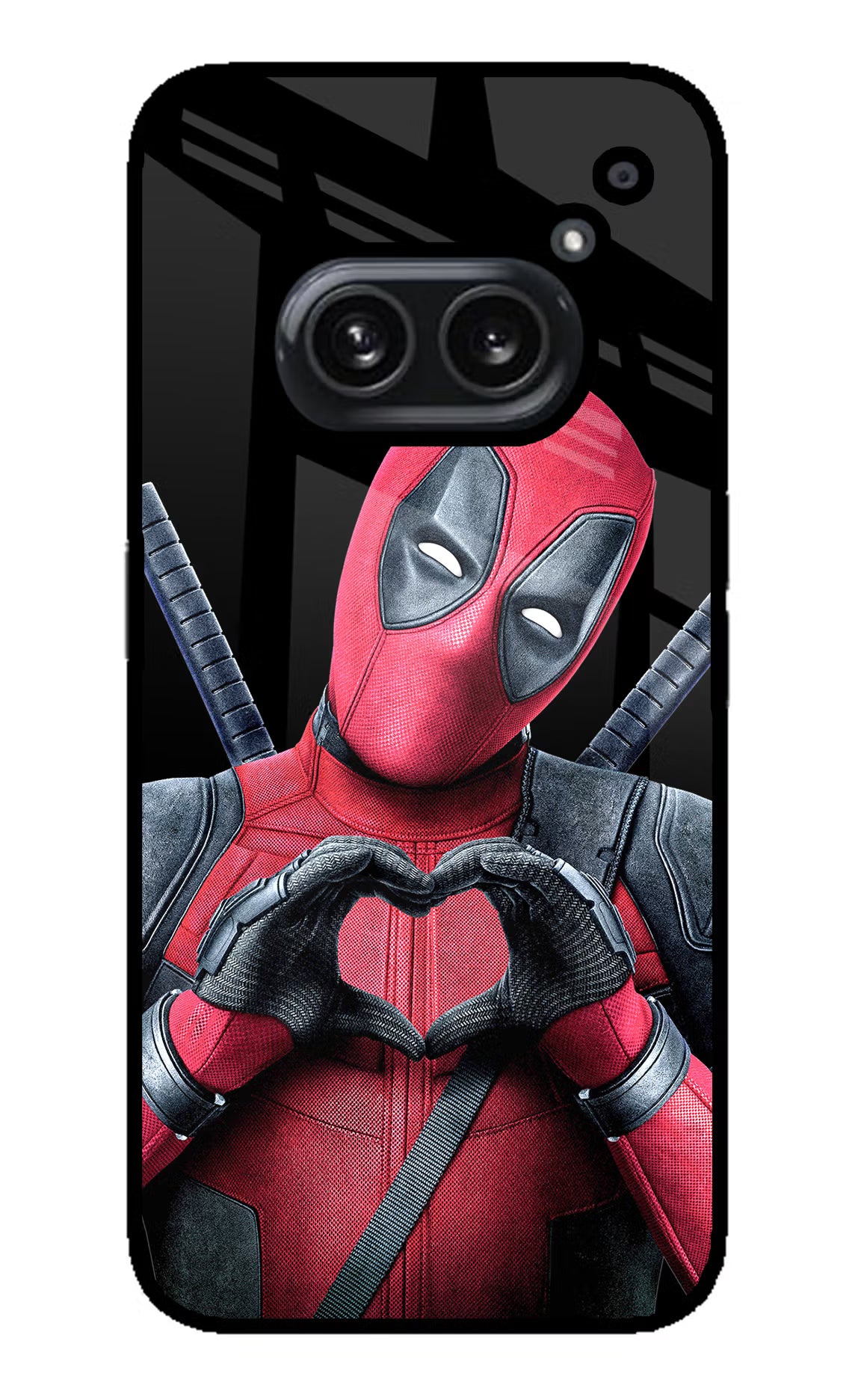 Deadpool Nothing Phone 2A Plus Glass Case Back Cover by Casekaro