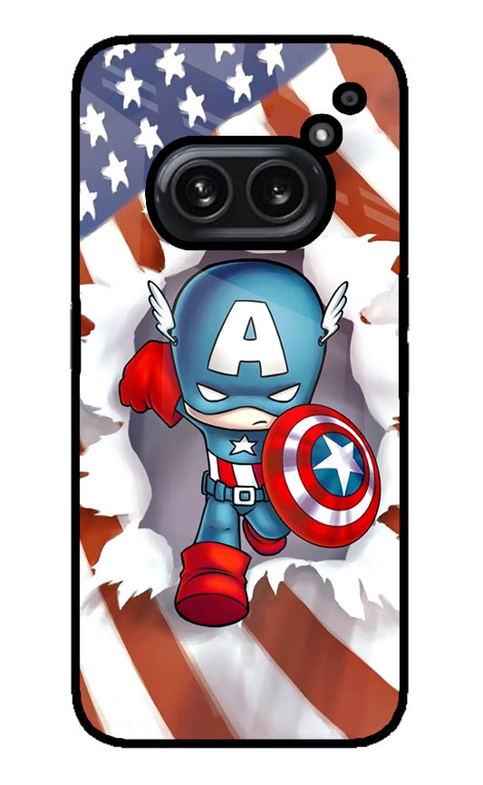 Captain America Nothing Phone 2A Plus Glass Case