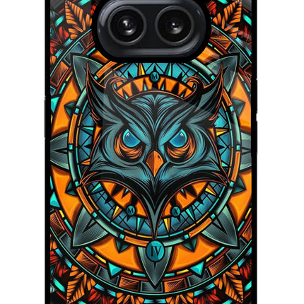 Angry Owl Art Nothing Phone 2A Plus Glass Case