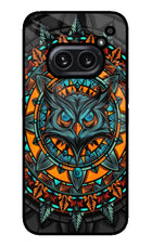 Angry Owl Art Nothing Phone 2A Plus Glass Case