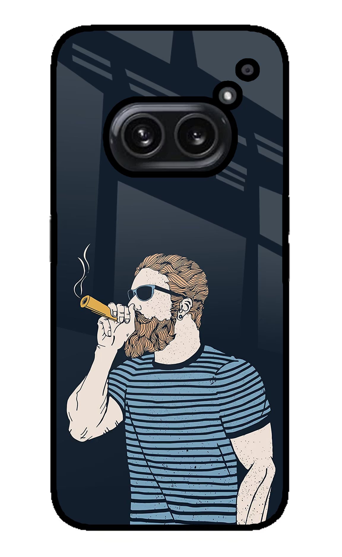 Smoking Nothing Phone 2A Plus Glass Case Back Cover by Casekaro
