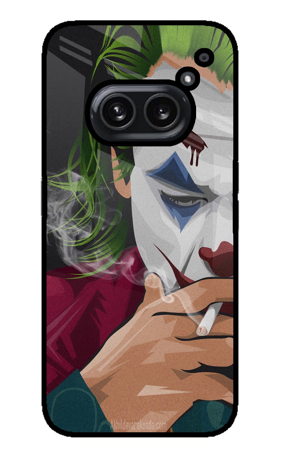 Joker Smoking Nothing Phone 2A Plus Glass Case Back Cover by Casekaro