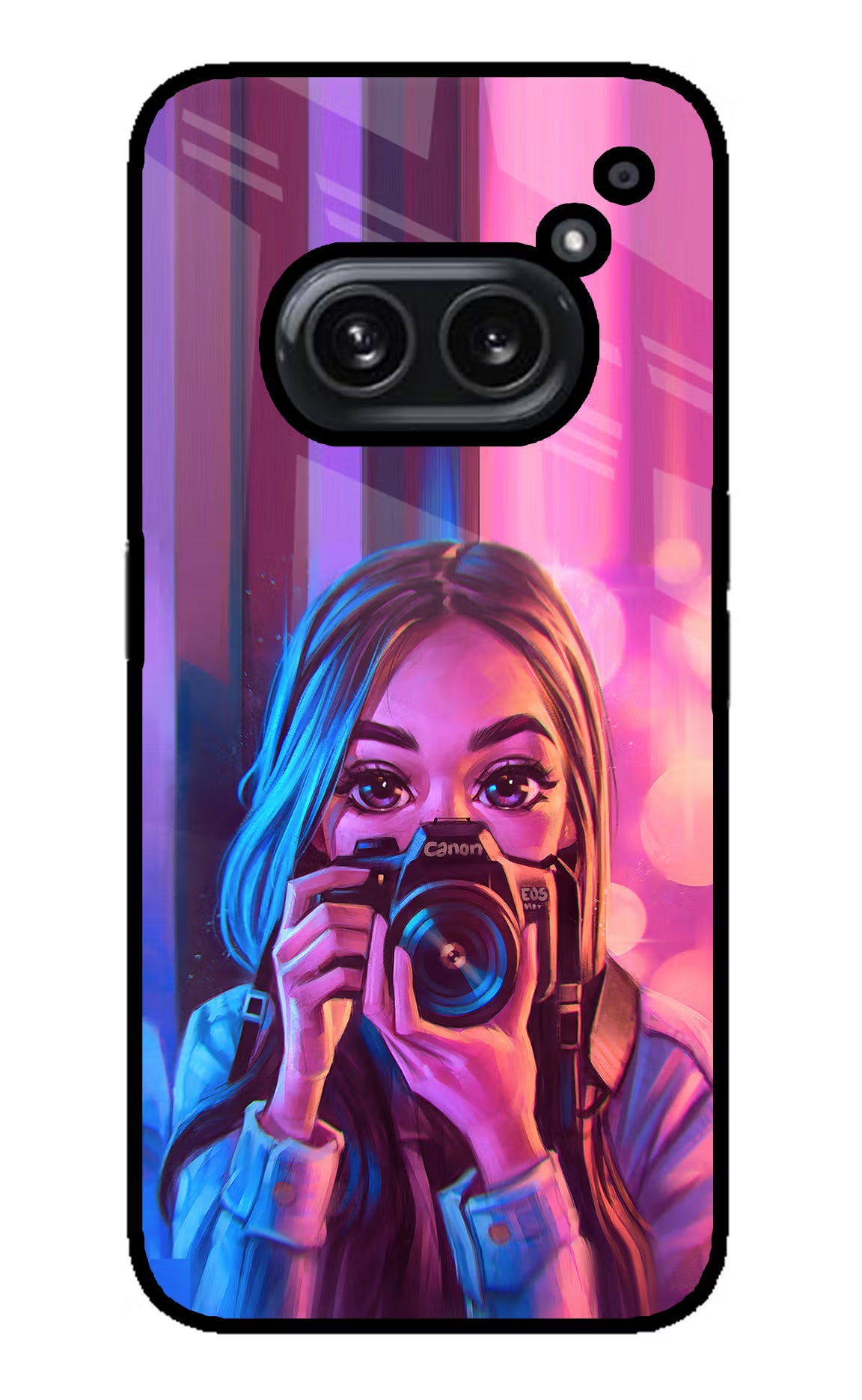 Girl Photographer Nothing Phone 2A Plus Glass Case Back Cover by Casekaro