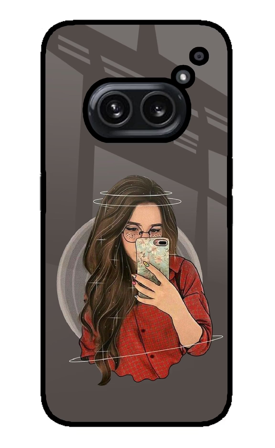 Selfie Queen Nothing Phone 2A Plus Glass Case Back Cover by Casekaro